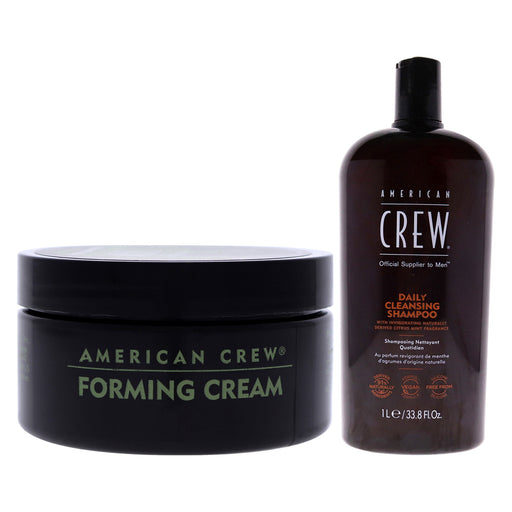 American Crew Forming Cream And Daily Cleansing Shampoo Kit Men's Gift Set
