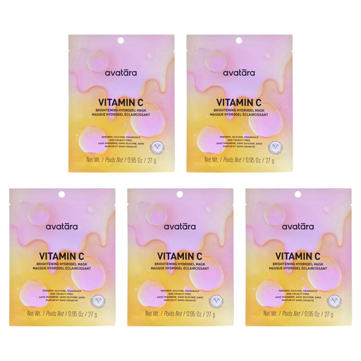 Avatara Vitamin C Brightening Hydrogel Mask Pack Of 5 Women's Gift Set