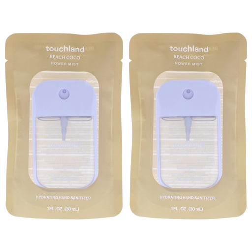 Touchland Power Mist Hydrating Hand Sanitizer Beach Coco Pack Of 2