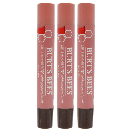 Burt's Bees Lip Shimmer Peony Pack Of 3