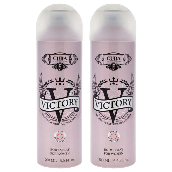 Cuba Victory Pack Of 2 Women's Body Spray