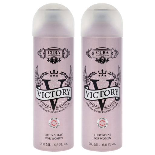 Cuba Victory Pack Of 2 Women's Body Spray