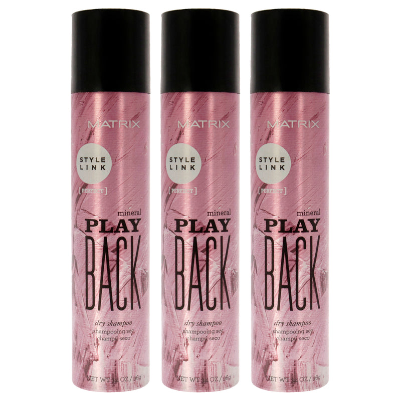 Matrix Style Link Mineral Play Back Dry Shampoo Pack Of 3