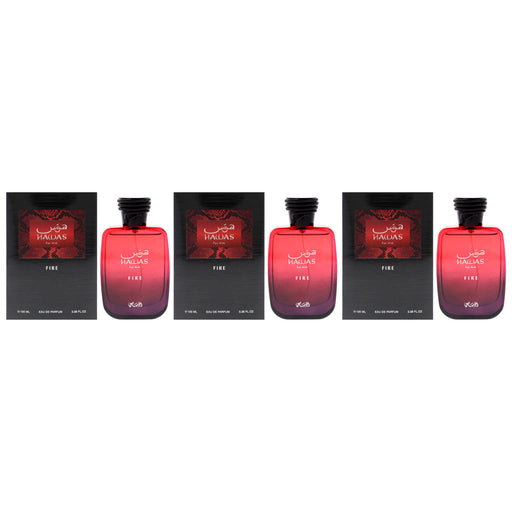 Rasasi Hawas Fire Pack Of 3 Men's Eau De Parfum