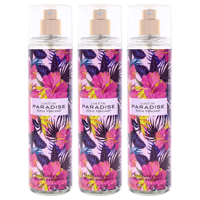 Sofia Vergara Lost In Paradise Pack Of 3 Women's Fragrance Mist