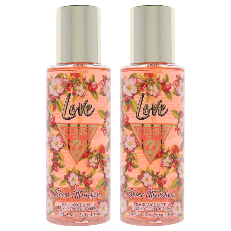 Guess Love Sheer Attraction Pack Of 2 Women's Fragrance Mist