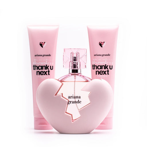 Ariana Grande Thank U Next + Bath And Shower Gel + Body Souffle Women's Eau De Parfum Gift Set