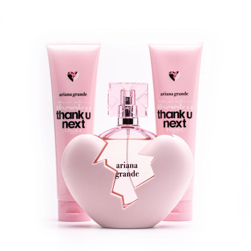 Ariana Grande Thank U Next + Bath And Shower Gel + Body Souffle Women's Eau De Parfum Gift Set