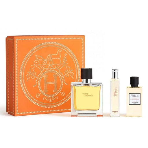 Hermes Terre D'Hermes + Hair And Body Shower Gel Men's Parfum Gift Set