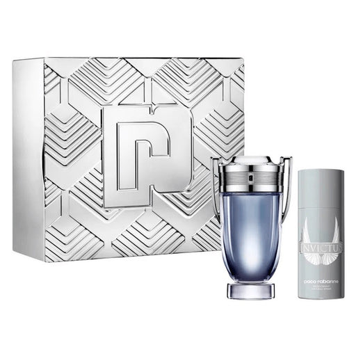 Paco Rabanne Invictus + Deodorant Men's Eau De Toilette Gift Set