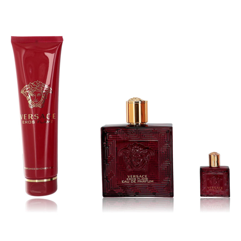 Versace Eros Flame Men's Eau De Parfum Gift Set
