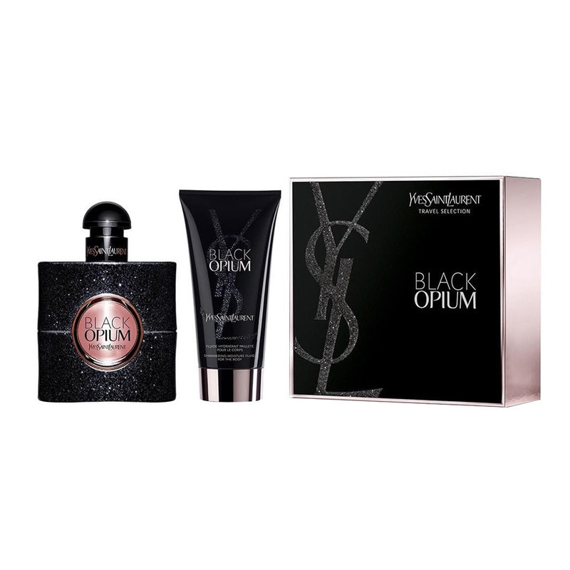 Yves Saint Laurent YSL Black Opium 2: + Shimmering Body Lotion Women's Eau De Parfum Gift Set