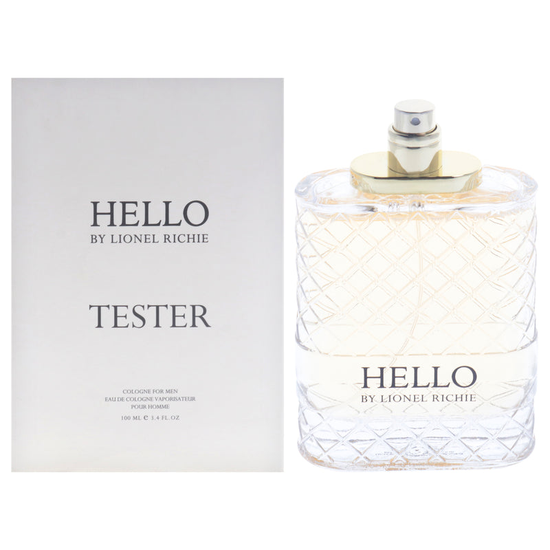 Lionel Richie Hello Men's Eau De Cologne (Tester)