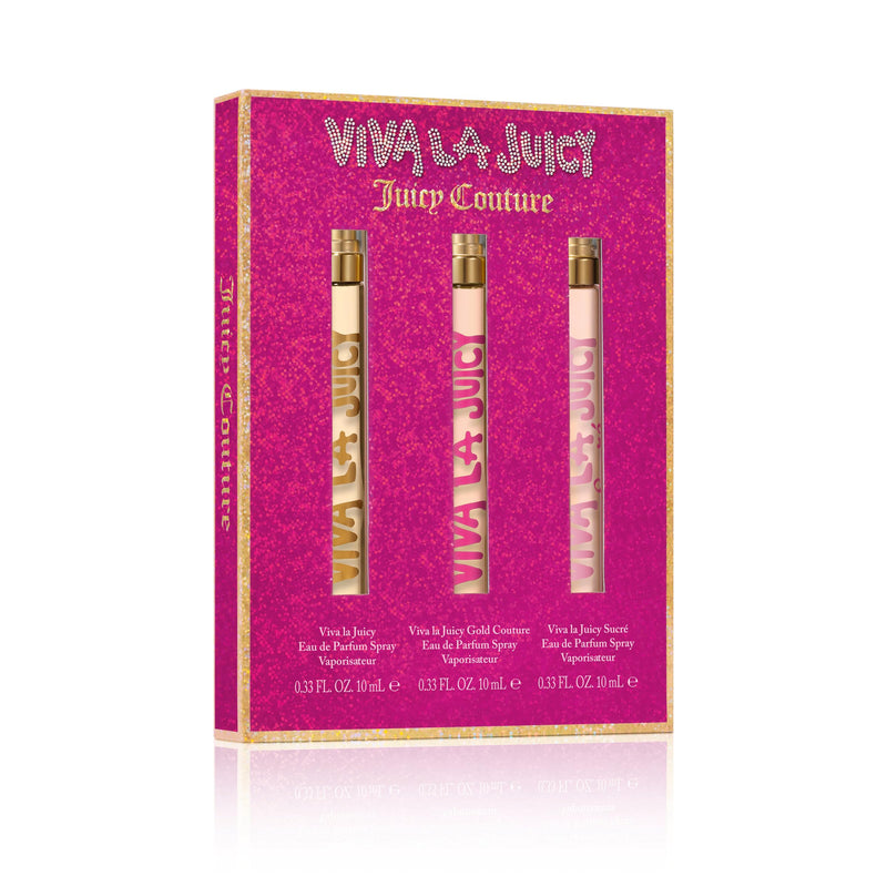 Juicy Couture Viva La Juicy + Viva La Juicy Gold Couture + Viva La Juicy Sucre Women's Eau De Parfum Gift Set