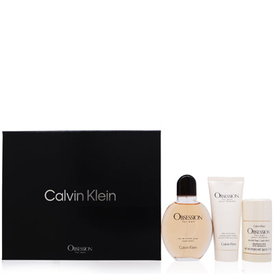 Calvin Klein Obsession + After Shave Balm + Deodorant Stick Men's Eau De Toilette Gift Set