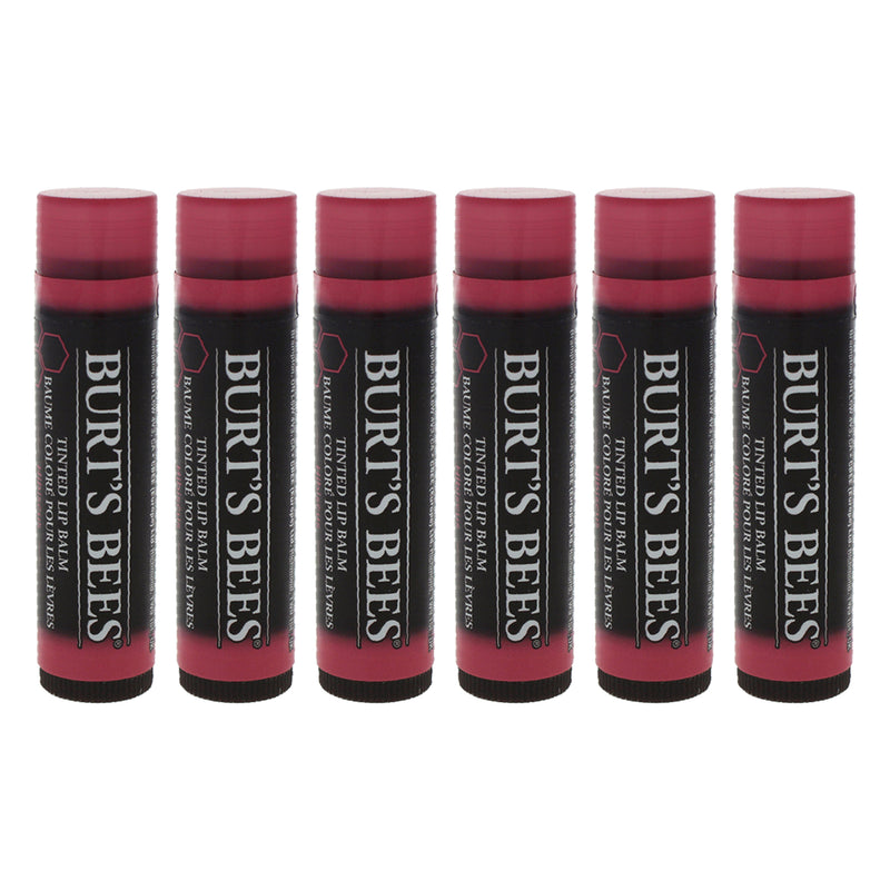 Burts Bees Tinted Lip Balm Hibiscus Pack Of 6