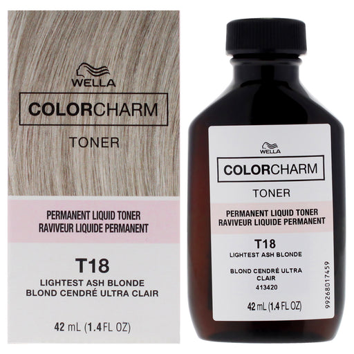 Wella Color Charm Permanent Liquid Toner T18 Lightest Ash Blonde
