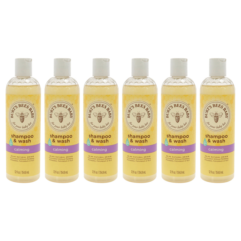 Burt's Bees Baby Shampoo And Wash Calming Pack Of 6