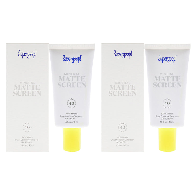 Supergoop Mineral Matte Screen SPF 40 Pack Of 2