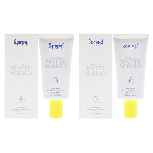 Supergoop Mineral Matte Screen SPF 40 Pack Of 2