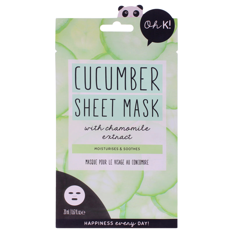 Oh K! Sheet Mask Cucumber Unisex Gift Set
