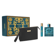Versace Eros + Pouch Men's Eau De Toilette Gift Set