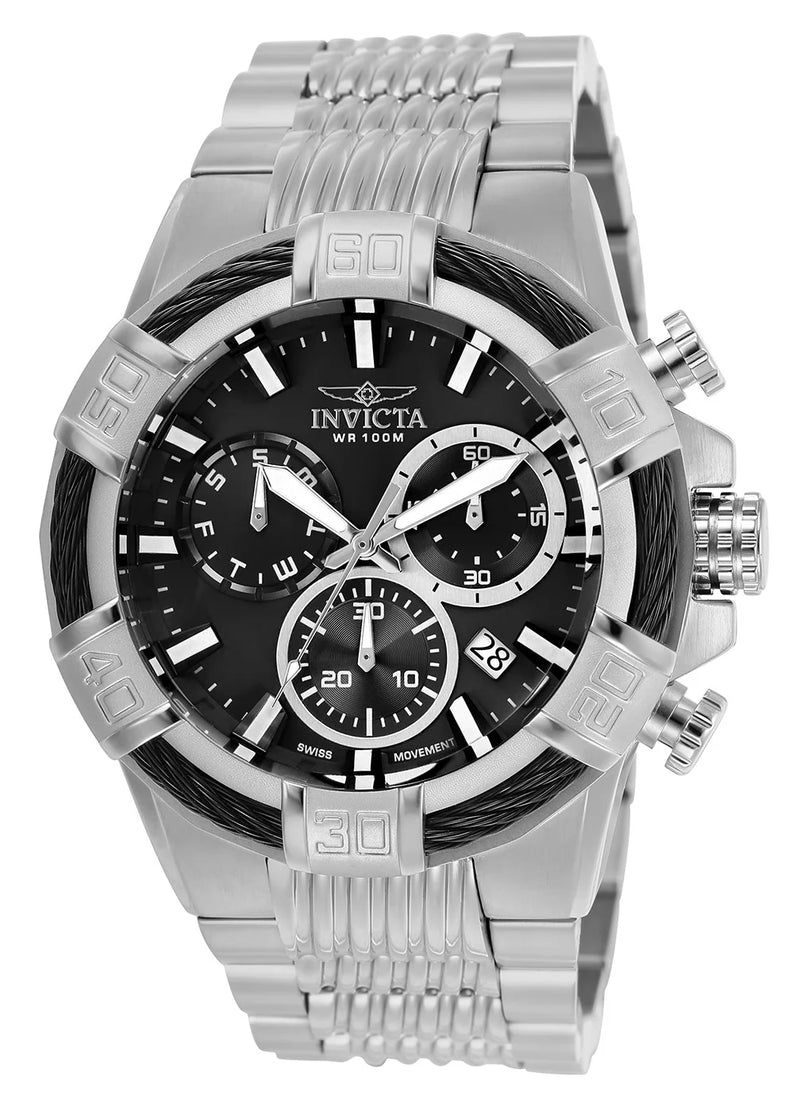 Invicta Bolt Men's Quartz 51mm Watch – Stainless Steel