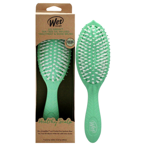 Wet Brush Go Green Oil Infused Shine Brush Tea Tree Unisex Gift Set