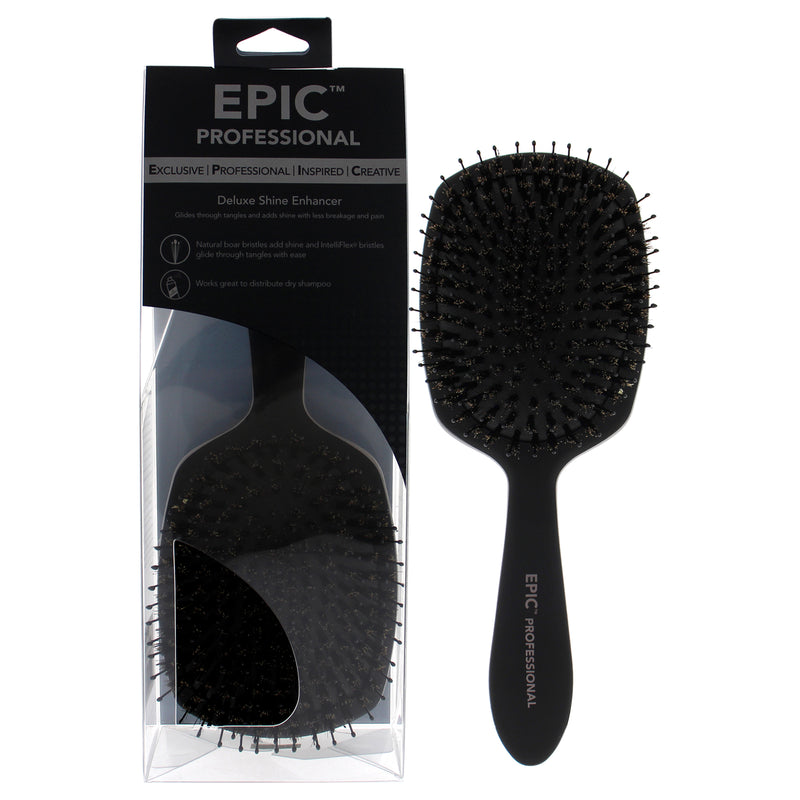 Wet Brush Pro Epic Deluxe Shine Enhacer Brush Black Unisex Gift Set