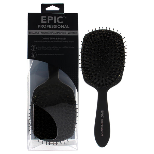 Wet Brush Pro Epic Deluxe Shine Enhacer Brush Black Unisex Gift Set