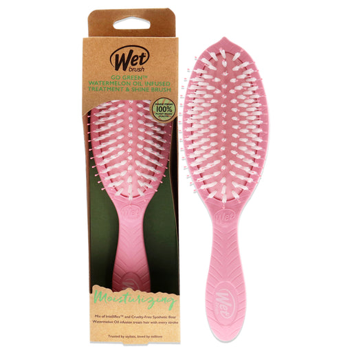 Wet Brush Go Green Oil Infused Shine Brush Watermelon Seed Oil Unisex Gift Set