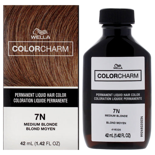 Wella Color Charm Permanent Liquid Hair Color 711 7n Medium Blon