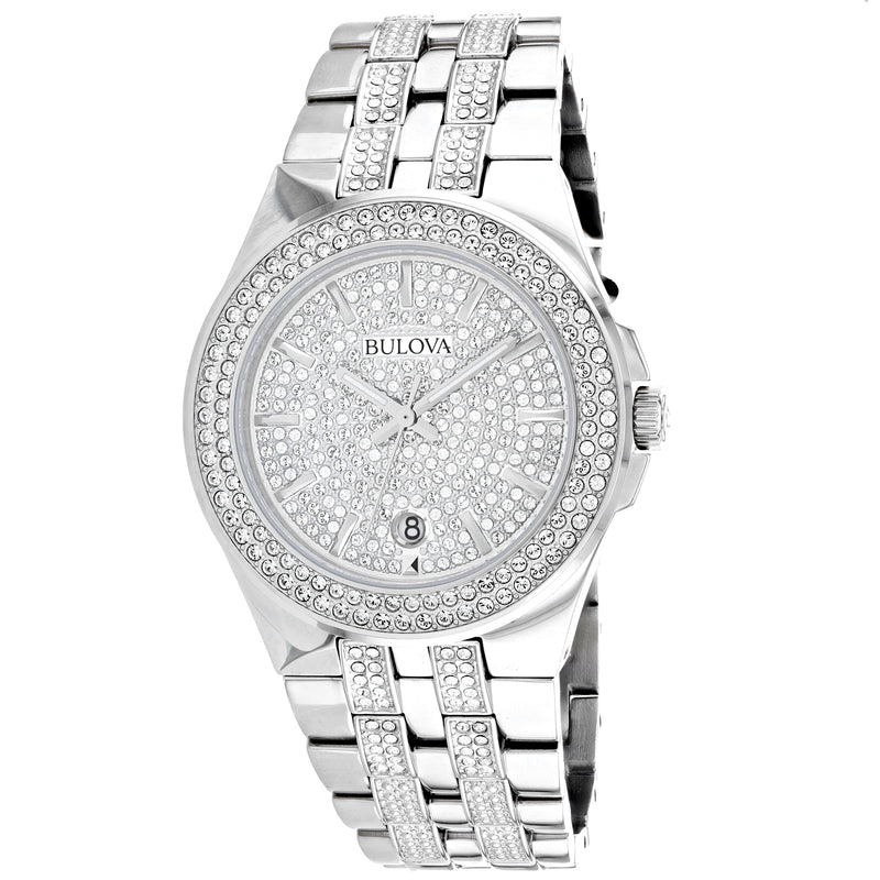 Bulova Swarovski Men's Quartz 42mm Watch