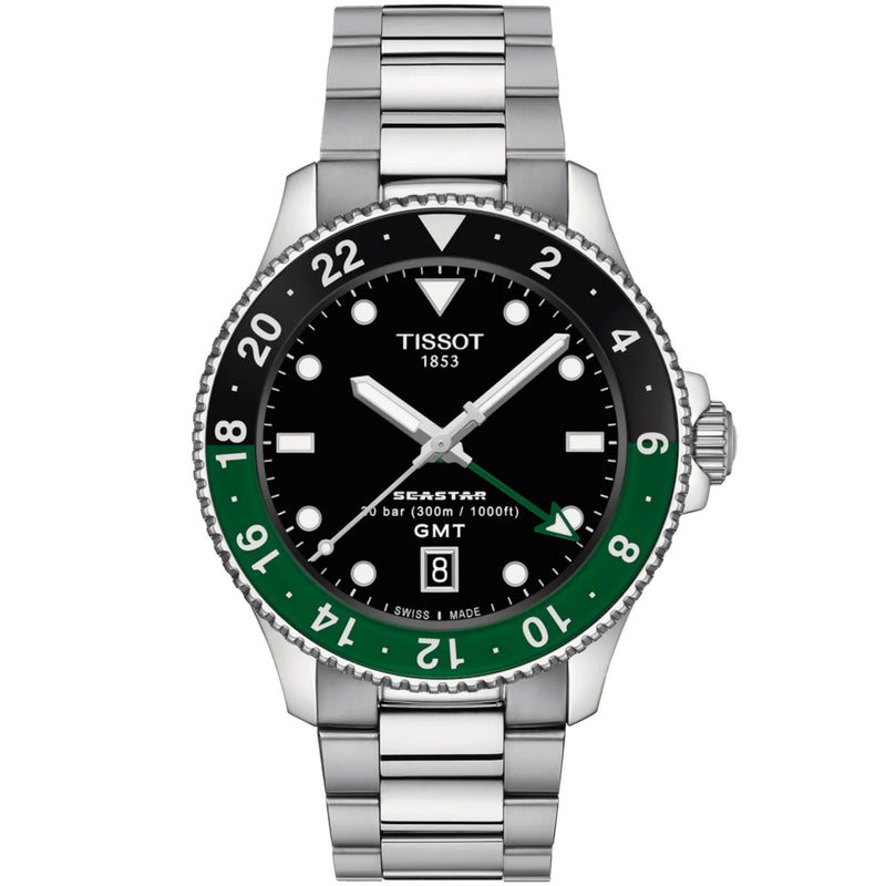 Tissot Seastar 1000 Quartz Gmt Men's Swiss Quartz 40mm Watch