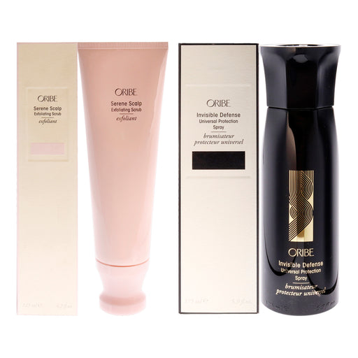 Oribe Serene Scalp Exfoliating Scrub And Invisible Defense Univers Unisex Gift Set