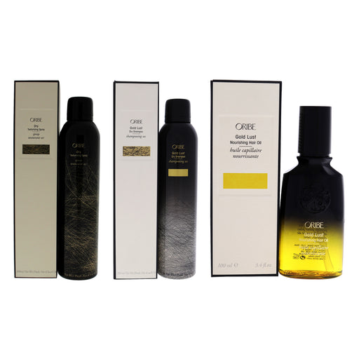Oribe Gold Lust Dry Shampoo-Texturizing And Nourishing Hair Unisex Gift Set