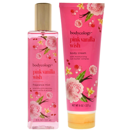 Bodycology Pink Vanilla Wish Kit Women's Fragrance Mist Gift Set