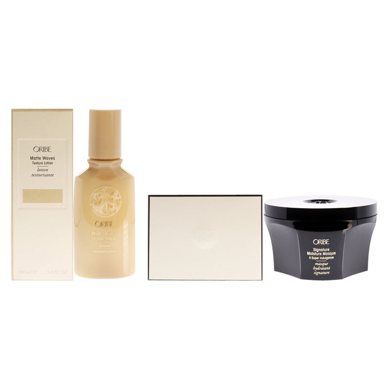 Oribe Matte Waves Texture Lotion And Signature Moisture Masque Kit Unisex Gift Set