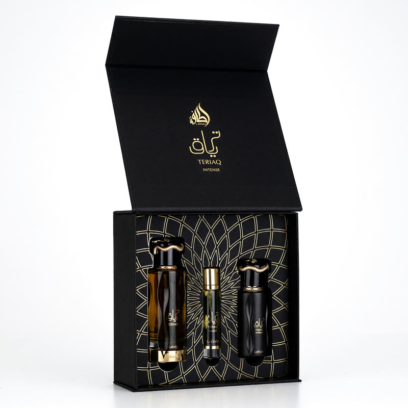 Lattafa Teriaq Intense Unisex Eau De Parfum Gift Set
