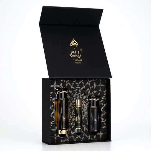 Lattafa Teriaq Intense Unisex Eau De Parfum Gift Set