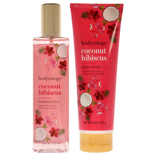 Bodycology Coconut Hibiscus Kit Women's Fragrance Mist Gift Set