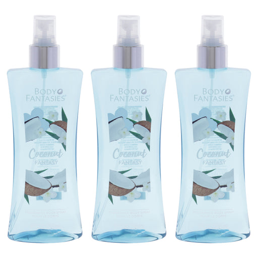 Body Fantasies Coconut Fantasy Pack Of 3 Women's Body Spray