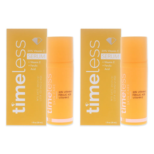 Timeless Vitamin C Plus E 20 Percent Ferulic Acid Serum Pack Of 2
