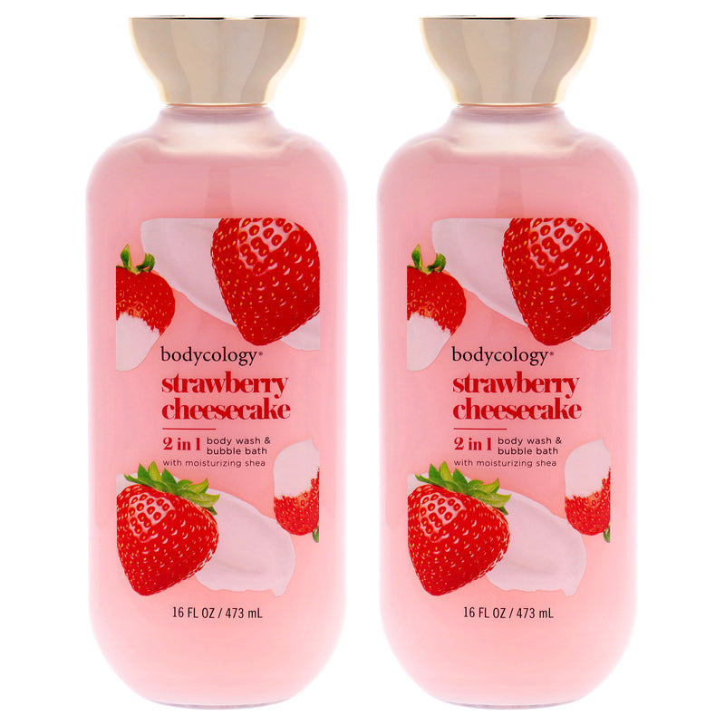 Bodycology 2 In 1 Body Wash And Bubble Bath Strawberry Cheesecake P