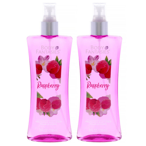 Body Fantasies Raspberry Fragrance Body Pack Of 2 Women's Body Spray
