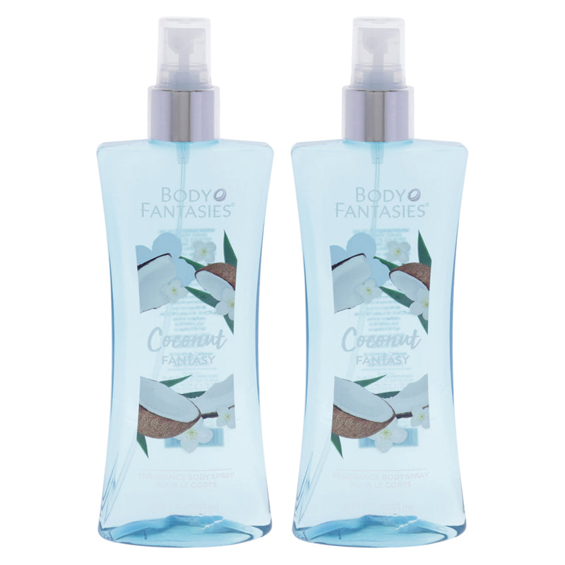 Body Fantasies Coconut Fantasy Pack Of 2 Women's Body Spray