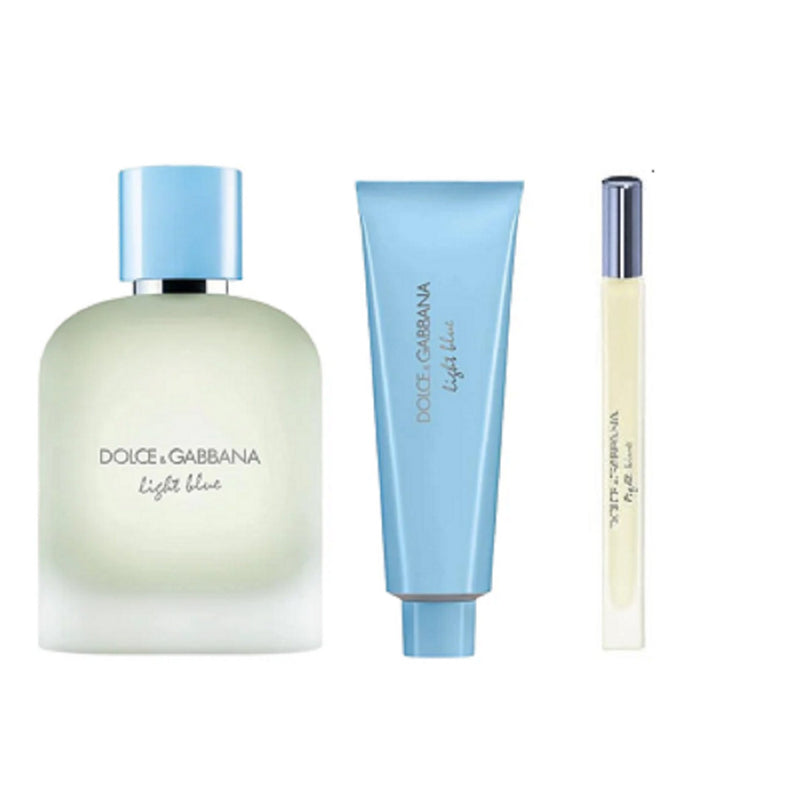 Dolce & Gabbana Light Blue + Shower Gel Men's Eau De Toilette Gift Set
