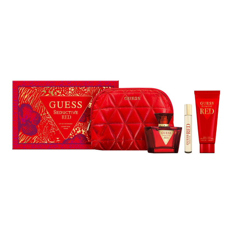 Guess Seductive Red 4pc Women's Eau De Toilette Gift Set