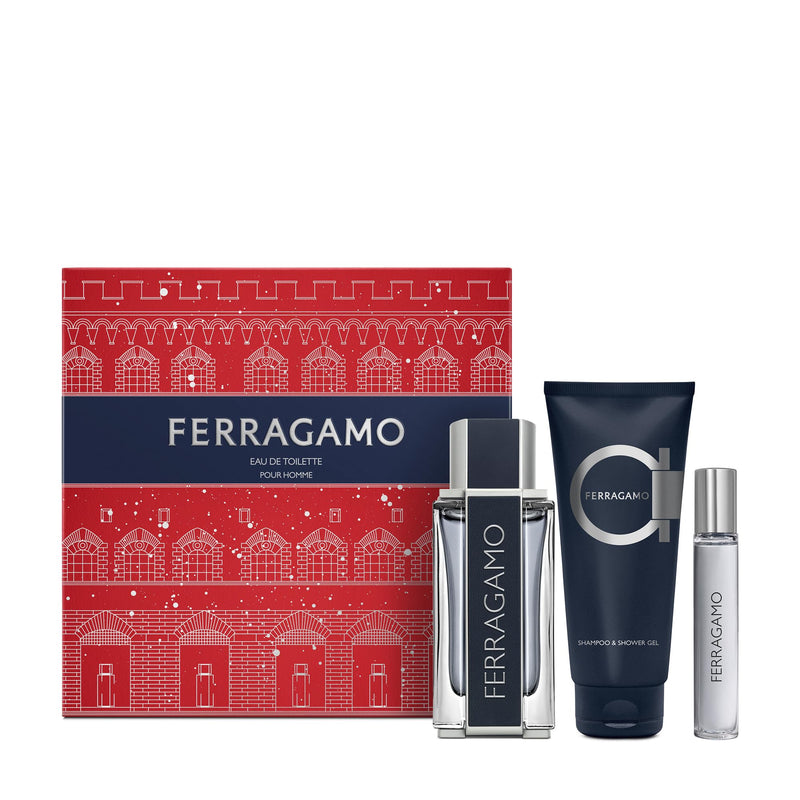 Salvatore Ferragamo Ferragamo3pc Men's Eau De Toilette Gift Set
