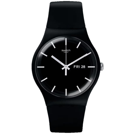 Swatch Originals Power Tracking Mono Black Men's Quartz 42mm Watch